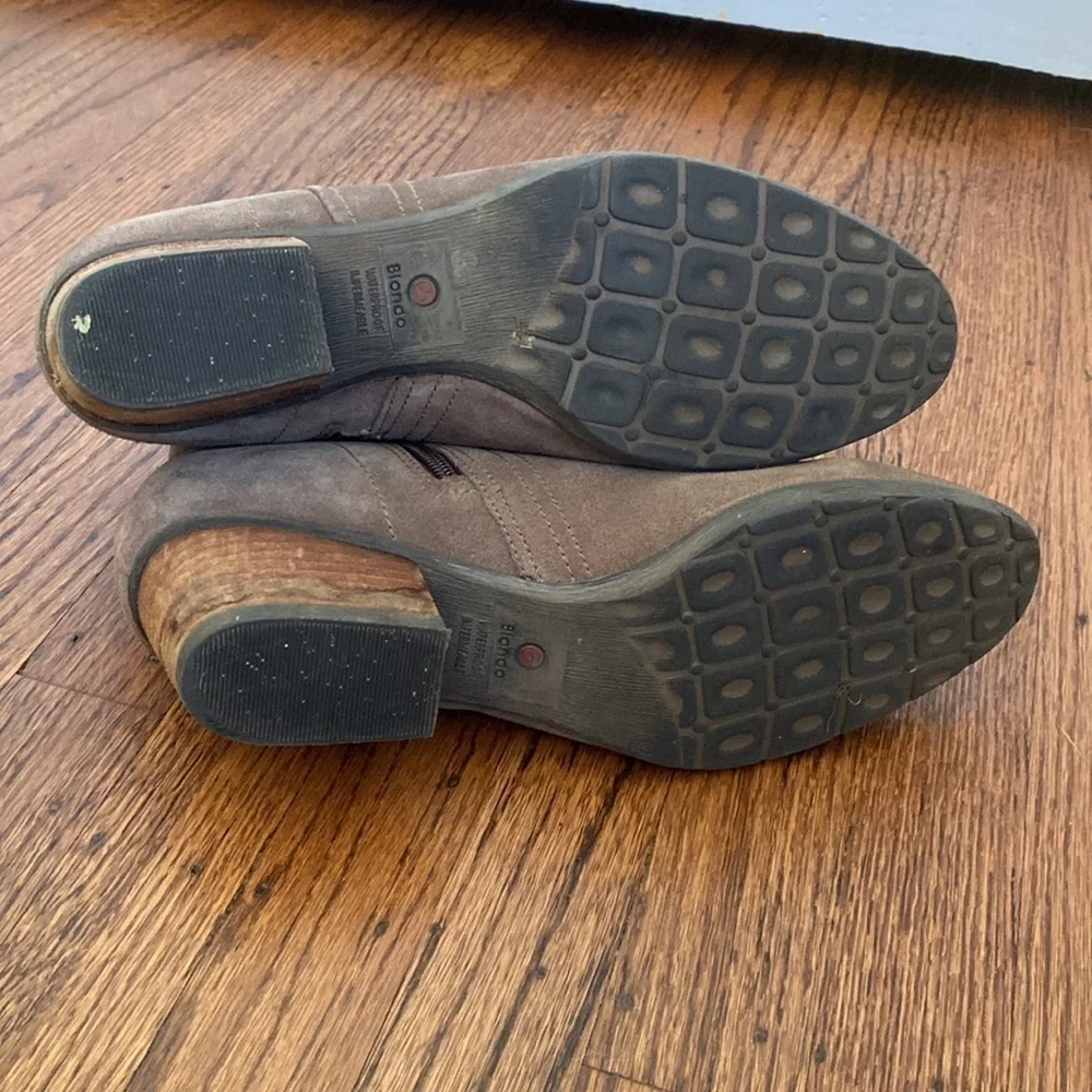 Blondo waterproof booties with block heel